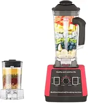 Blender Grinder With 2.5L Jug, Multi Speed Smoothie Blender, Mixer & Food Processor, Spice Grinder, Smoothie Maker with 6 Stainless Steel Blades, Heat Protection, BPA-Free, 5000W (Red)
