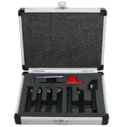 7 Pc 1/4'' Indexable Turning Tool Set with Carbide Inserts Lathe Tool Holer