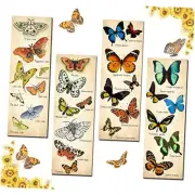 4 Pieces Nordics Butterfly Home Wall Decor Sign Vintage Papillons Wall Art