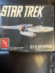 Vintage Star Trek USS Enterprise Space Ship Model Kit #6676 AMT/ERTL Sealed