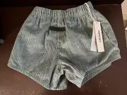 Fear Of God Essentials Kids Corduroy Shorts Size M (8) Sycamore Blue