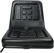 Universal Forklift Seat Assembly Adjustable Slide Rails Wearproof Skid Steer Seat Lawnmower Seat for Farm Machinery