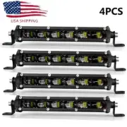 4X 7inch Slim LED Work Light Bar Driving White Offroad Lamp Fog Spot Truck SUV