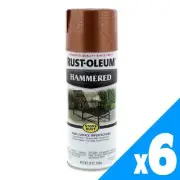 Hammered Copper Spray Paint Can 340g Rustoleum Rust Prevention Patented 6 Pack