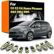Interior LED Light Kit, For C2 C3 C4 Xsara Picasso DS3 DS4 DS5 2000-2018 2019 2020 Car Indoor Dome Reading
