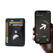For Apple Airtag Wallet PU Leather Credit Card RFID Blocking Money Holder Cover Case