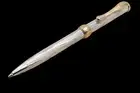 Gaudi 925 Silver Rollerpen Parker Black Refill Twist Action Cisele Pattern
