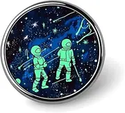 [FZMVSQH] Glow In The Dark Printed Round Button Pin Badges Metal Pinback Buttons 1 Inch Pins for Hat Shirt Clothing Bags Decoration, Circular, Aluminum, Circular, Aluminum