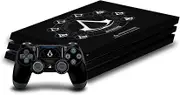 Official Assassin's Creed Crests Legacy Logo Vinyl Sticker Gaming Skin Decal Cover Compatible with Sony PlayStation 4 PS4 Pro Console and DualShock 4 Controller