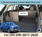 For LDV D90 2017-2025 Premium Custom Made Trunk Boot Mats Liner Cargo Cover