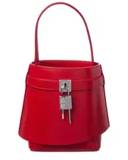 Givenchy Shark Lock Leather Bucket Bag