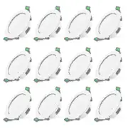 12pcs 7w White Led Downlight Recessed Ceiling Lights Slim Spot Lighta