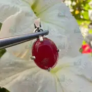7.20 Ct Red Ruby Pendant In Solid 925 Silver – Natural Certified Loose Gemstone