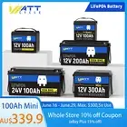 314Ah 200Ah 100Ah 12V 24V LiFePO4 Lithium Battery Bluetooth Deep Cycle RV Marine