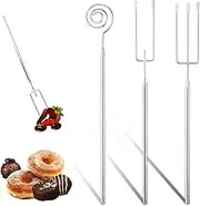 svpfuo Chocolate Praline Fork, Stainless Steel Chocolate Fork, Suitable for DIY Chocolate, Chocolate Fondue, Chocolate Fountain, Nut Confectionery or Decorative Desserts