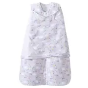 Halo Rain Drop Print Baby SleepSack Swaddle Fleece Wearable Blanket, Newborn