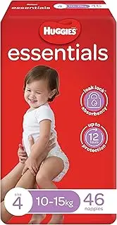 Huggies Essentials Nappies Size 4 (10 - 15kg) 46 Count