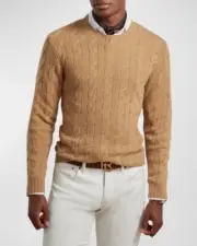 Ralph Lauren Purple Label Men’s Cable Cashmere Sweater M New With Tags $995