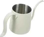 Hanging Ear Coffee Pot Measuring Pan Sauce Sealing Lid Kettle Coffee Machines Household Coffee Pot Coffee Bar Accessories Butter Melting Pot Cold Juice Jug Beige Stainless Steel