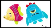 Mix Set of 2 RANDOM Plush Moving Sand Filled Fidget Toy - Sensory Stress Ball -