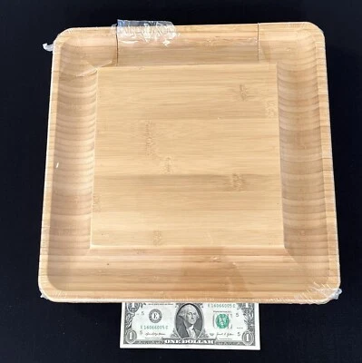New KINSON Bamboo Cheese Board 4 Knife Set Charcuterie Tray Wood Cutting Board