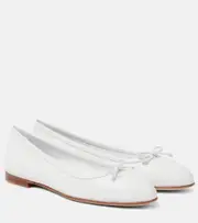 [Manolo Blahnik] Manolo Blahnik Verallii leather ballet flats AU 11 white