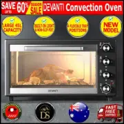 Devanti Electric Convection Oven Bake Benchtop Portable Rotisserie Grill Black