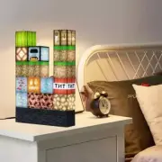 Minecraft Block Light Up Lamp 16pcs Game Decor Night Mood Desk Christmas Package