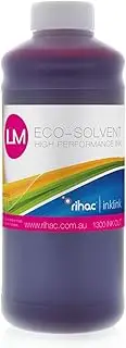 Eco Solvent Ink Roland Mimaki Mutoh Agfa Soljet Versa Printers, Quick-Drying, Vivid Colours, High Durability, UV Resistant. DX7, DX6, DX5 Print Heads Eco-Sol Cartridge (Light Magenta)