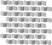 50pcs Corner Code Hardware Hook Offset Canvas Clips Picture Frame Backing Clips Picture Frame Hardwares Z Shape Fastener Framing Tools Z Clips for Table Tops Heavy Duty Z Bracket
