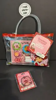 Strawberry Shortcake Stationary Pack & Enamel Pin Bundle