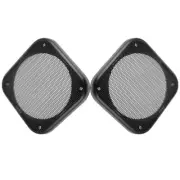 2 Pcs Square Horn Mesh Cover Car Speaker Covers Grill Sub Gaurds Subwoofer