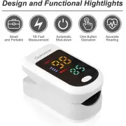 Fingertip Pulse Oximeter Blood Oxygen SpO2 Monitor PR PI heart rate FDA CE