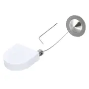 Retractable Remote Control Lock Round,for TV,Cable Lock 1Set White 35.43"