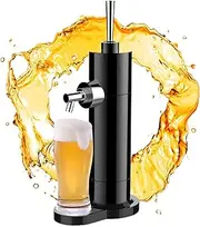 Black,Beer Foam Machine,Beer Tap Draft Machine,Beer Dispenser Beer Kegerator with Ultra Fine Foam,Beer Gifts for Men