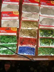 16 PACKS WESTRIM Crafting Expressions Sequin Round Multi Color THOUSANDS PIECES
