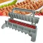 Manual Kabob Mould Portable Reusable Barbecue Meat Skewer Machine BBQ Tool