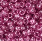 100 Pony Beads 9 x 6MM 20 colors pink color scheme same day shipping