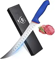 DRAGON RIOT Professional chef knife, boning knife, extremely sharp kitchen knife with non-slip handle, and ham knife for cutting meat and BBQ.