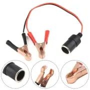 Car Cigarette Lighter Female Socket To Battery Alligator Crocodile Clip,12V-24V