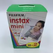 Fujifilm Instax Mini Twin Pack (20 Sheets) Instant Film Credit Card Size Photos