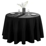 132 INCH Round Wedding Banquet Polyester Fabric Tablecloth MG