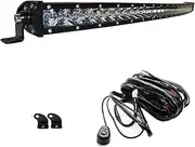 AngelMa CREE Series 37" Inch 180w Curved LED Bar Spot Flood Combo Light Bar 22000 Lumens Off Road for GMC RAM UTV ATV Jeep Truck Ford 4WD RZR Lamp + Switch Wiring Harness