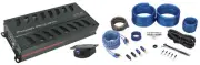 Power Acoustik SB1.5000D 5000w Mono Amplifier 1-Ohm Class D+Amp Kit SB1-5000D