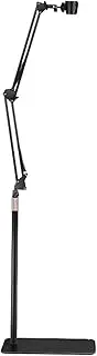Lazy Dryer Stand Adjustable Flexible Universal with Heavy Base Durable Rack Hands Free for Pet Grooming Hair Care Tools, Black
