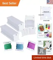 Durable 300-Piece Plastic Thread Storage Bobbins - Perfect for Embroidery