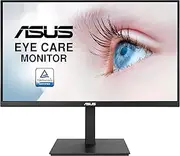 ASUS VA27AQSB Eye Care Monitor – 27 inch, WQHD (2560 x 1440), IPS, Frameless, 75Hz, Adaptive-Sync, DisplayPort, HDMI, Eye Care, Low Blue Light, Flicker Free, Wall Mountable, Ergonomic Stand