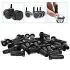 25pcs Plastic Stool Swivel Caster Case Chair Wheel Stopper Protector