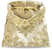 [Aheli] Potli Bags for Women Evening Bag Clutch Ethnic Bride Purse with Drawstring (P71)