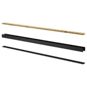 SKYTTA rail for sliding door frame, 2 tracks black